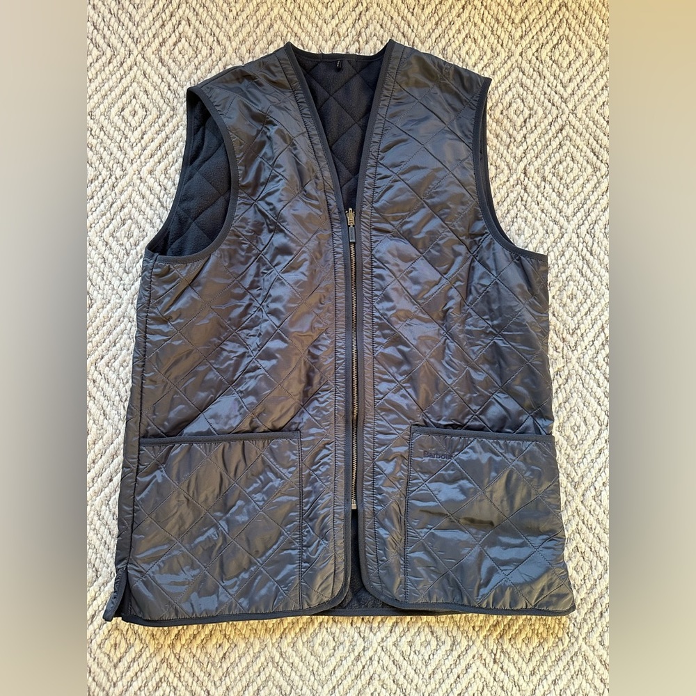 Barbour Polarquilt Waistcoat/Zip-Liner - Navy - Large